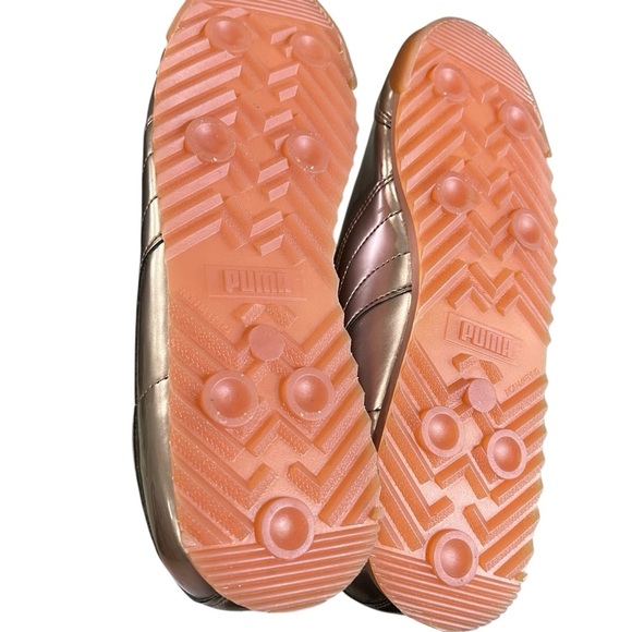 Puma Women’s 8.5 Metallic Rose Pink Lace Up Roma Fashion Sneaker - Picture 5 of 7